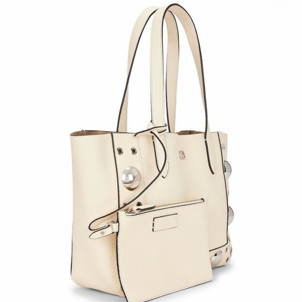 Valentino Garavani Nellcote Off White Leather Studded Tote with Pouch NWT - Picture 4 of 16